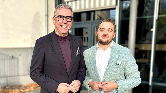 Öffentlicher Dienst: Fachkräftemangel macht Stress Das Foto zeigt dbb-Vize Andreas Hemsing und Matthäus Fandrejewski, Vorsitzender der dbb jugend.