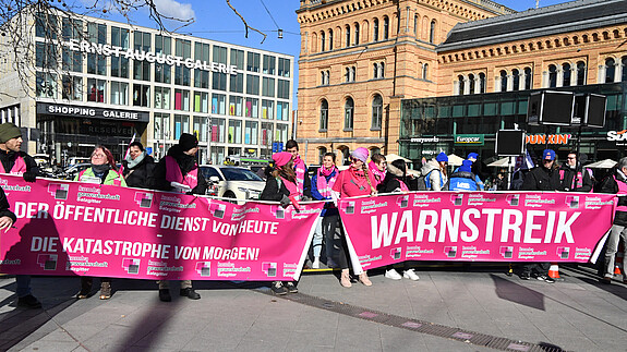 Warnstreik und Demo in Hannover Warnstreik und Demo in Hannover