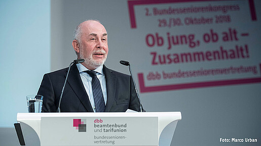 Ulrich Silberbach auf dem 2. Bundesseniorenkongress Ulrich Silberbach auf dem 2. Bundesseniorenkongress