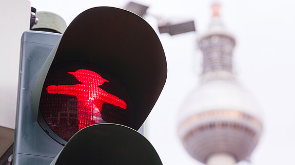 Rote Ampel in Berlin Rote Ampel in Berlin