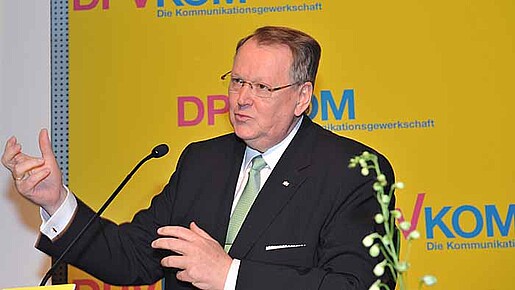Peter Heesen beim Gewerkschaftstag der DPVKOM Peter Heesen beim Gewerkschaftstag der DPVKOM