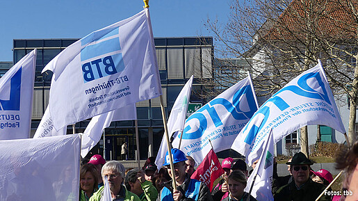 Protestaktion in Erfurt Protestaktion in Erfurt