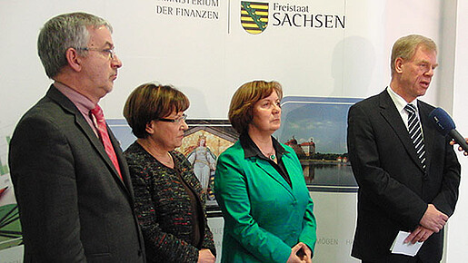 Bei der sächsischen Staatsregierung