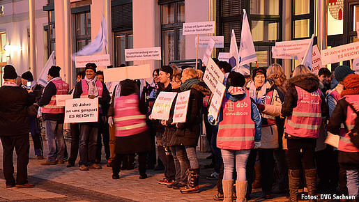 Protest in Naunhof Protest in Naunhof