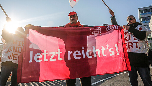 Warnstreik am Stuttgarter Flughafen