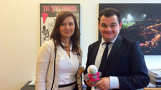 Sandra Kothe mit Marcus Weinberg Sandra Kothe mit Marcus Weinberg
